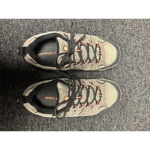 Merrell Moab 2 Mens Waterproof Hiking Boots Tan Olive Size 7.5 Durable Comfort